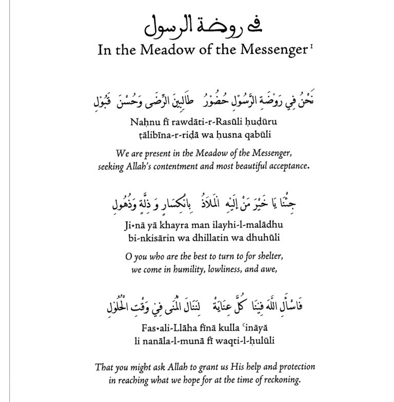D13 - In the Meadow of the Messenger - Sidi Moulay Muhammad ibn al-Habib 1